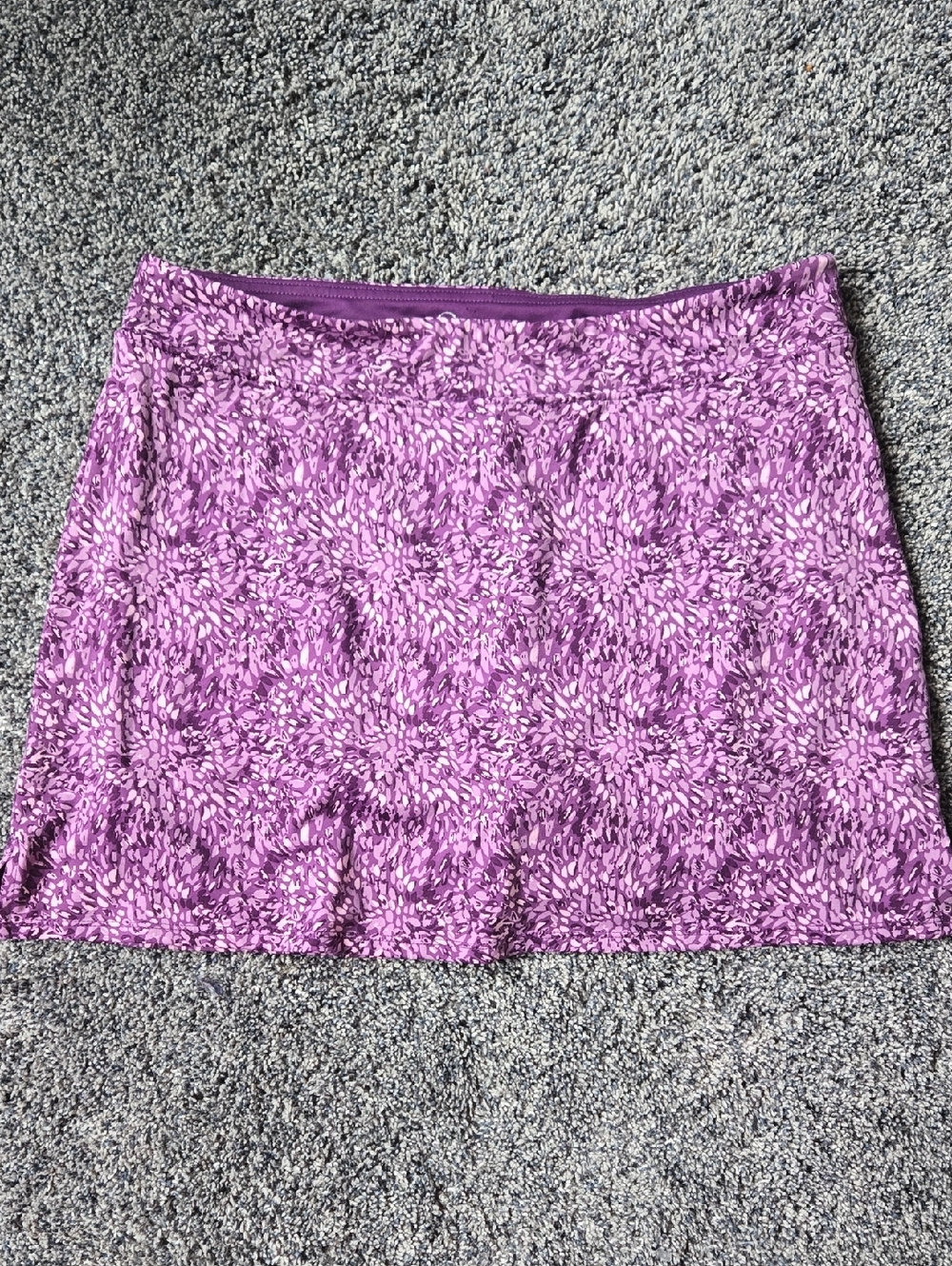 Tranquility By Colorado Clothing - Purple Pink Floral Skort, Large, Like New